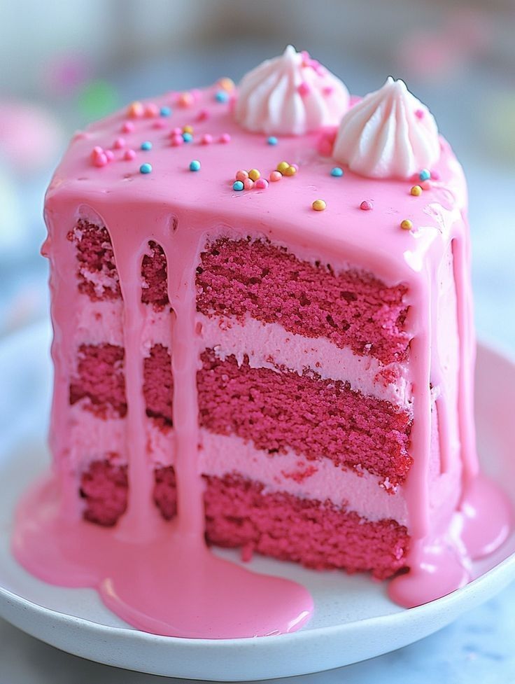 Cake à la fraise